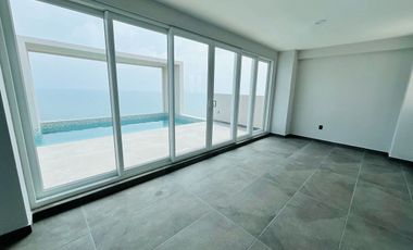 Departamento en renta en Veracruz Torre Palms Residencial con vista al Mar