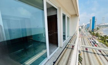 Departamento en renta en Veracruz Torre Palms Residencial con vista al Mar