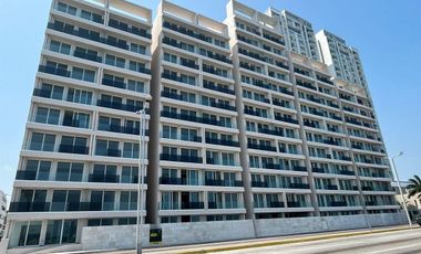 Departamento en renta en Veracruz Torre Palms Residencial con vista al Mar