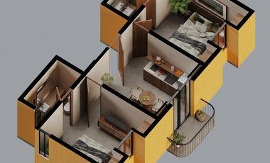 Departamento en Aldea Izamal