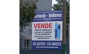 Venta! Parcela de 1500mts sobre Jacinto Peralta Ramos