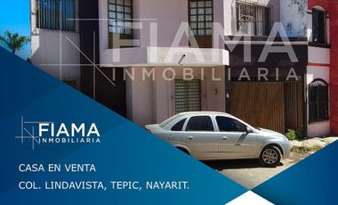 CASA EN VENTA EN COL. LINDAVISTA, TEPIC, NAYARIT