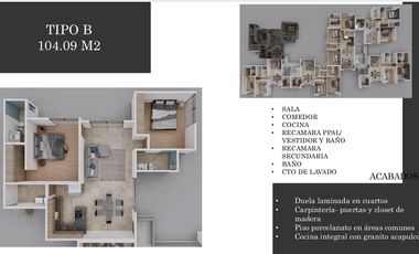 Departamento en venta B51 Loma Alta