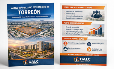 Terreno en Venta Torreón Coahuila | Potencial de Desarrollo Escalonado