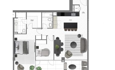 Departamento en Arriendo en Av. Vitacura  Alonso de Cordova