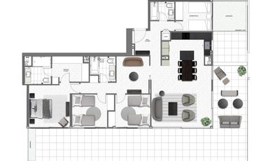 Departamento en Arriendo en Av. Vitacura  Alonso de Cordova