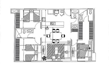 Departamento en renta Valle poniente