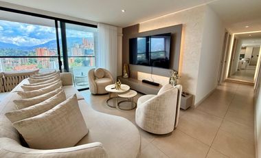 Apartamento para la renta amoblada en el Poblado, loma Televid piso 23