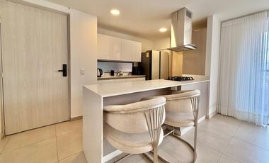 Apartamento para la renta amoblada en el Poblado, loma Televid piso 23