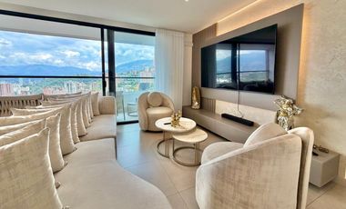 Apartamento para la renta amoblada en el Poblado, loma Televid piso 23