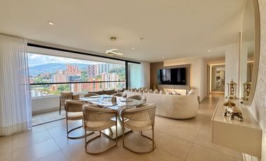 Apartamento para la renta amoblada en el Poblado, loma Televid piso 23