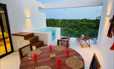 DEPARTAMENTO EN VENTA EN CENTRAL PARK LAGUNAS, LA VELETA, TULUM, Q. ROO