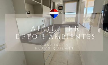 ALQUILER DEPTO 4 AMBIENTES COCHERA DOBLE AQUATERRA