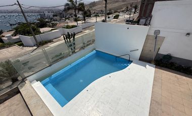 OCASIÓN VENTA CASA EN BALNEARIO DE ANCON  6DORM - PISCINA - TERRAZA - PLAYA HERMOSA