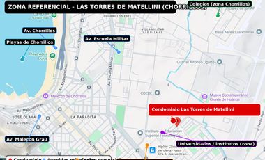 ALQUILER DE DEPARTAMENTO DE 3 DORMITORIOS – TORRES DE MATELLINI, CHORRILLOS