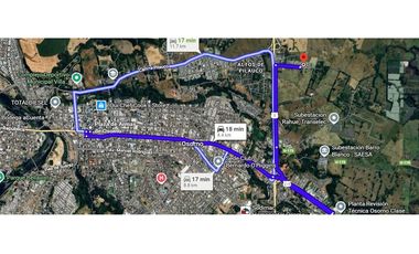 Parcela 5280 m2  Osorno - Barro Blanco