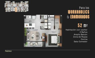 VENTA APARTAESTUDIO PARA INVERSION RENTA MULTIFAMILY SABANETA 53 MTRS2