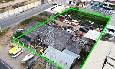Venta de terreno 1.536 m2 diagonal a Supermaxi en Salinas
