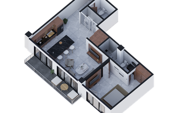Departamento en venta en Nuevo Vallarta Desarrolo Le Courve