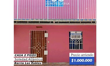 Se arrienda casa 2 pisos Barrio los robles
