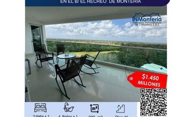VENTA DE APARTAMENTO EN EL BARRIO EL RECREO DE MONTERIA.