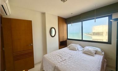 VENDO EN CARTAGENA APARTAMENTO FRENTE AL MAR EN B/GRANDE VISTA AL MAR
