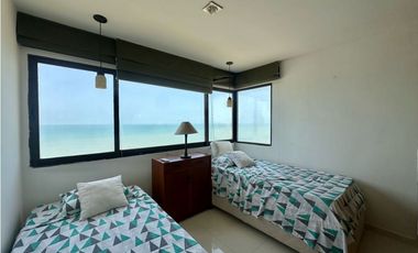 VENDO EN CARTAGENA APARTAMENTO FRENTE AL MAR EN B/GRANDE VISTA AL MAR