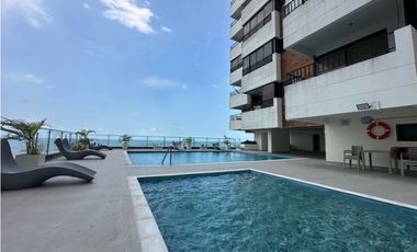 VENDO EN CARTAGENA APARTAMENTO FRENTE AL MAR EN B/GRANDE VISTA AL MAR