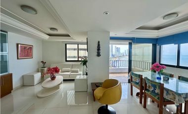 VENDO EN CARTAGENA APARTAMENTO FRENTE AL MAR EN B/GRANDE VISTA AL MAR