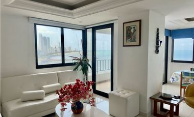 VENDO EN CARTAGENA APARTAMENTO FRENTE AL MAR EN B/GRANDE VISTA AL MAR