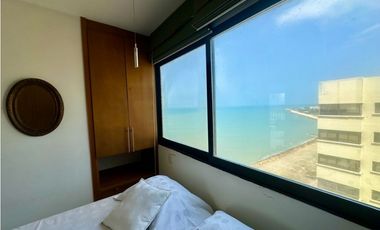 VENDO EN CARTAGENA APARTAMENTO FRENTE AL MAR EN B/GRANDE VISTA AL MAR