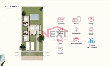 VILLAS 1 KOMUNAH SAN CRISANTO, YUCATAN