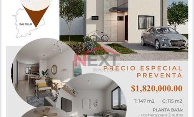 Casa en venta en Lomas de Zapaliname, Saltillo