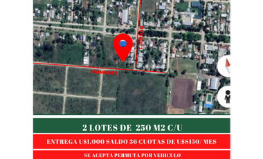 Se venden 2 lotes en Maria Grande, Entre Ríos.