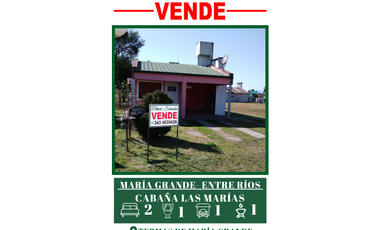 Se vende Cabaña en Termas de María Grande
