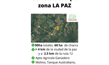 Se vende campo zona La Paz