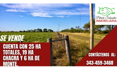 Se Vende Campo de 25 has, zona La Paz