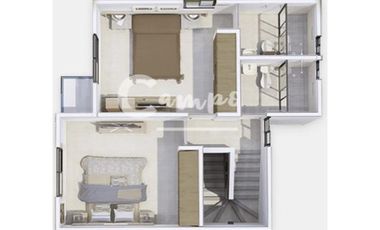 Casa de 2 pisos y 2 recamaras en Ciudad Caucel Merida  Entrega Inmediata