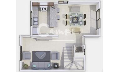 Casa de 2 pisos y 2 recamaras en Ciudad Caucel Merida  Entrega Inmediata