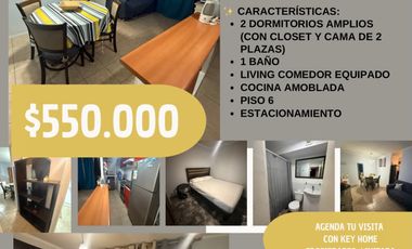 DEPARTAMENTO EQUIPADO CON 2 HABITACIONES 1 BAÑO