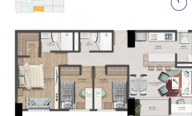 VENTA CESION DERECHOS APARTAMENTO, CIUDAD DEL RIO - ART CITY