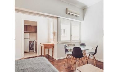 EXCELENTE DOS AMBIENTES AMOBLADO RECOLETA