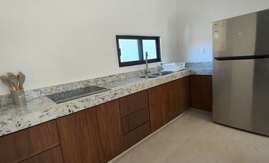 Departamento nuevo en renta amueblado y equipado  Privada Zennova, Dzitya