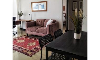 Apartaestudio para la renta amoblada en el Poblado, piso 13