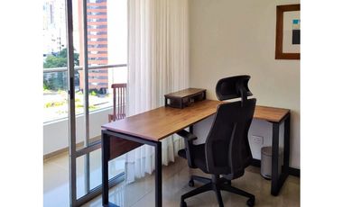 Apartaestudio para la renta amoblada en el Poblado, piso 13