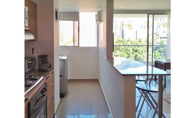 Apartaestudio para la renta amoblada en el Poblado, piso 13