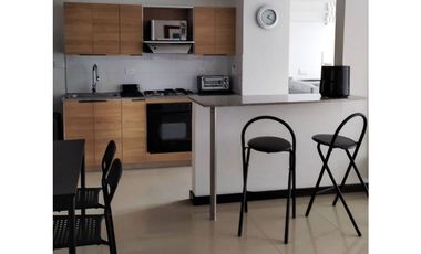 Apartaestudio para la renta amoblada en el Poblado, piso 13