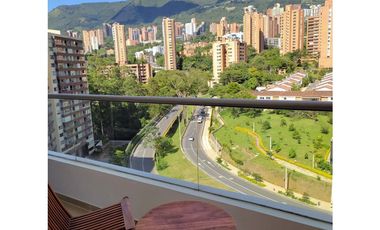 Apartaestudio para la renta amoblada en el Poblado, piso 13