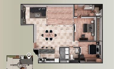 Departamento en  Venta en Valle de Juriquilla, Querétaro