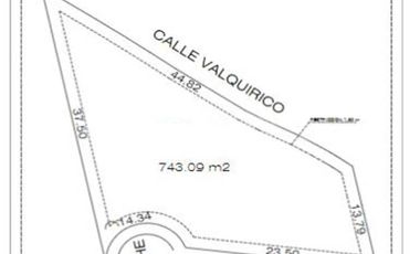 Lote en venta en fraccionamiento Valquirico de 743 m2, Xoxtla, Tlaxcala.